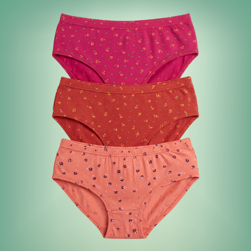 Cotton-Rich Mid-Waist Printed Hipster Panty For Women (Pack of 3)