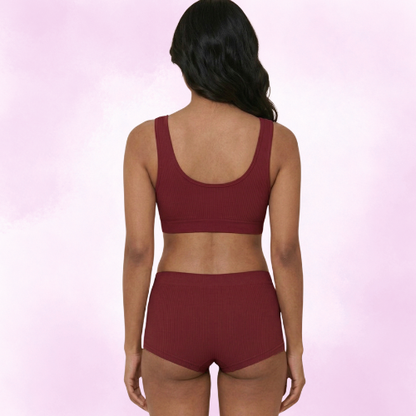 Cotton-Rich Full Coverage Everyday Lingerie Set For Women