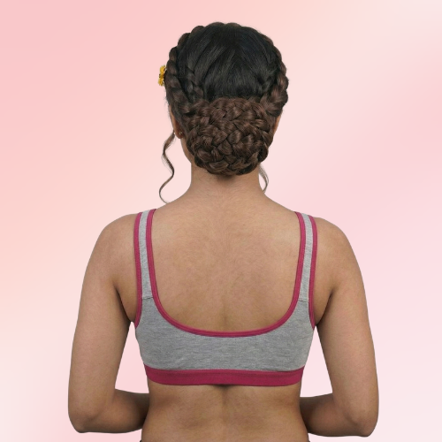 Cotton-Rich Full Coverage Sports Bra For Women