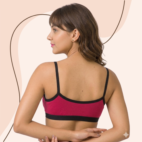 Cotton-Rich Full Coverage Sports Bra For Women