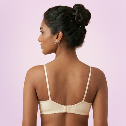 Cotton-Rich Non-Padded Full Coverage Everyday Bra for Women