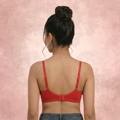 Cotton Rich Non-Padded Full Coverage Everyday Bra for Women