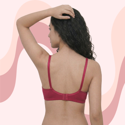 Cotton-Rich Non-Padded Full Coverage Everyday Bra for Women