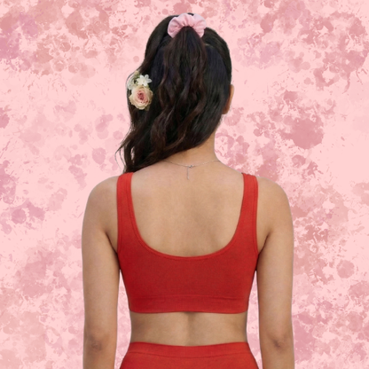 Spandex Full Coverage Solid Non-Padded Sports Bra For Women