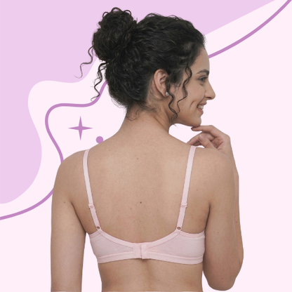 Cotton-Rich Non-Padded Full Coverage Everyday Bra for Women