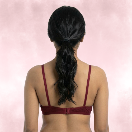 Cotton-Rich Full Coverage Solid T-Shirt Bra For Women