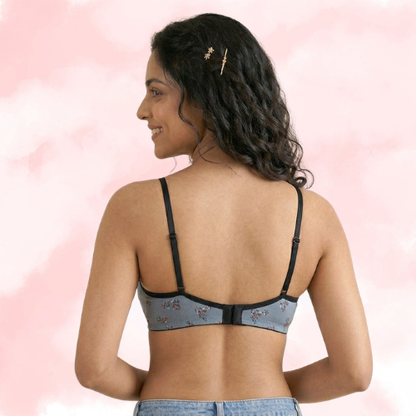 Cotton-Rich Non-Padded Full Coverage Everyday Bra for Women