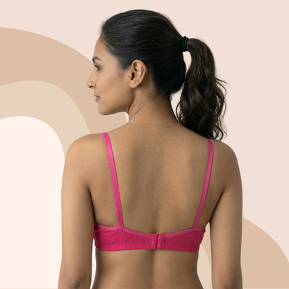 Cotton-Rich Non-Padded Full Coverage Everyday Bra for Women