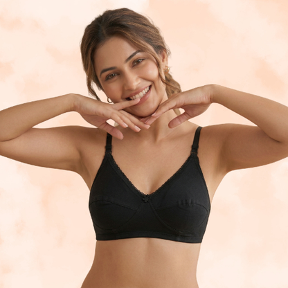 Cotton-Rich Non-Padded Full Coverage Everyday Bra for Women