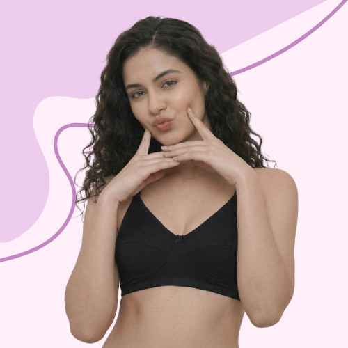 Cotton-Rich Non-Padded Full Coverage Everyday Bra for Women