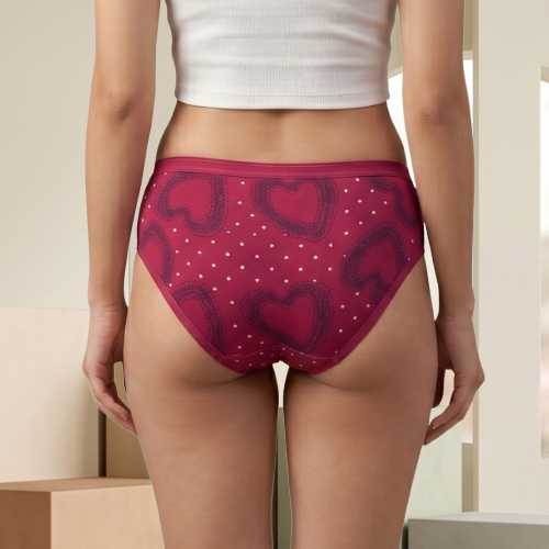 Cotton-Rich Mid-Waist Hipster Panty For Women