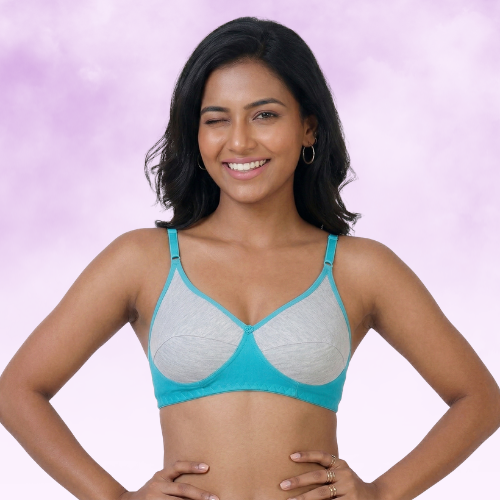 Cotton-Rich Non-Padded Full Coverage Everyday Bra for Women