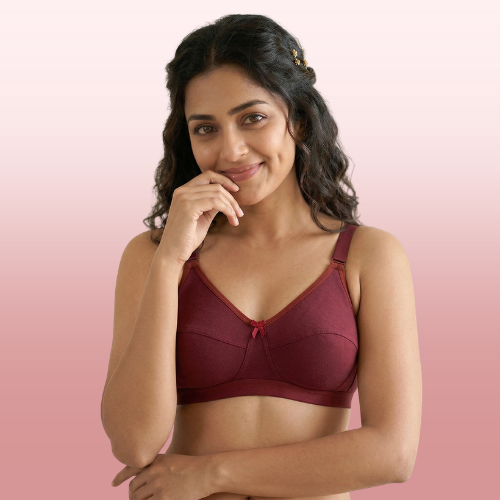 Cotton-Rich Non-Padded Full Coverage Everyday Bra for Women