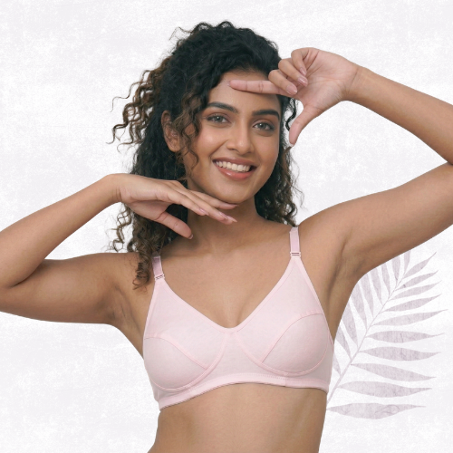 Cotton-Rich Non-Padded Full Coverage Everyday Bra for Women