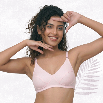 Cotton-Rich Non-Padded Full Coverage Everyday Bra for Women