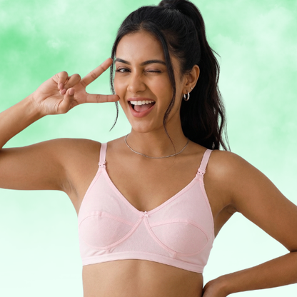 Cotton-Rich Non-Padded Full Coverage Everyday Bra for Women