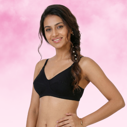 Cotton-Rich Non-Padded Full Coverage Everyday Bra for Women