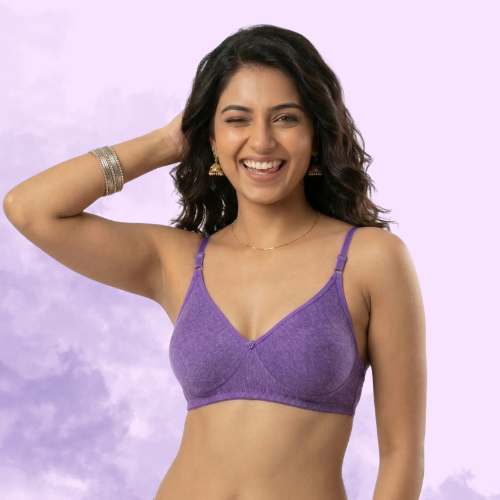 Cotton Rich Full Coverage Premium T-Shirt Bra For Women
