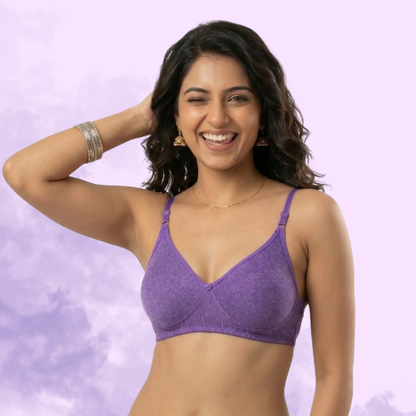 Cotton Rich Full Coverage Premium T-Shirt Bra For Women