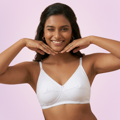 Cotton-Rich Non-Padded Full Coverage Everyday Bra for Women