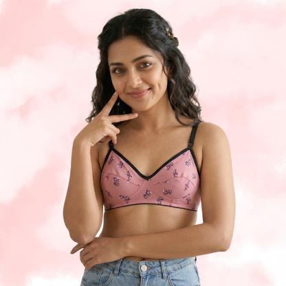 Cotton-Rich Non-Padded Full Coverage Everyday Bra for Women