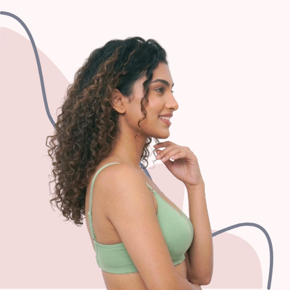 Cotton-Rich Full Coverage Solid Lightly Padded Bra For Women