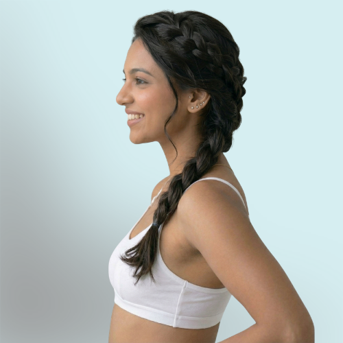 Cotton-Rich Full Coverage Solid Sports Bra For Women