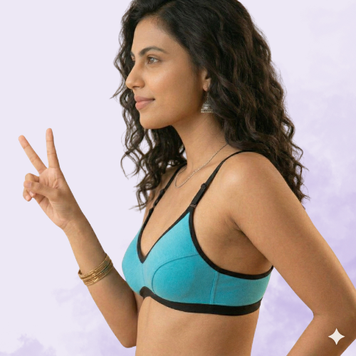 Cotton-Rich Non-Padded Full Coverage Everyday Bra for Women