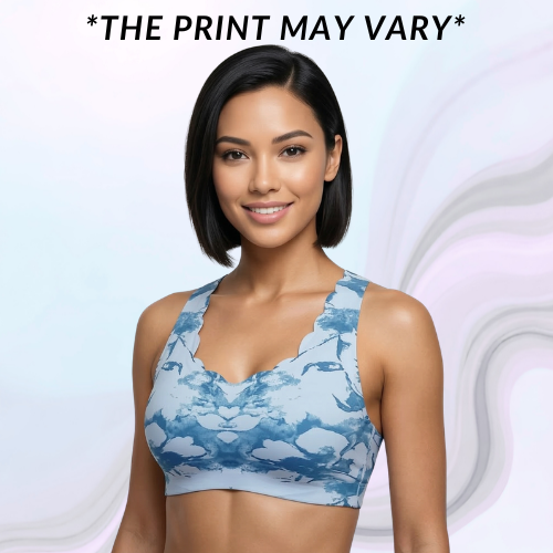 Spandex Full Coverage Printed Padded Bra For Women