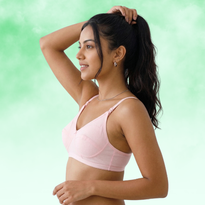 Cotton-Rich Non-Padded Full Coverage Everyday Bra for Women