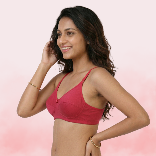 Cotton-Rich Non-Padded Full Coverage Everyday Bra for Women