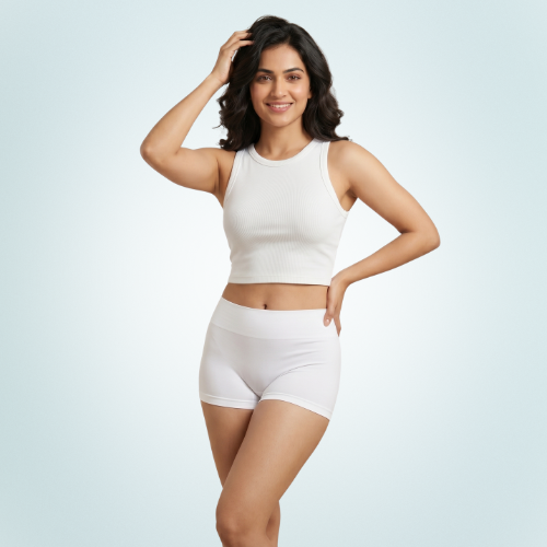 Cotton-Rich Mid-Waist Boyshort For Women