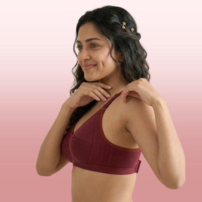 Cotton-Rich Non-Padded Full Coverage Everyday Bra for Women