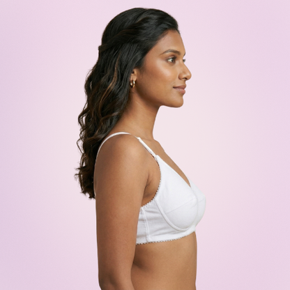 Cotton-Rich Non-Padded Full Coverage Everyday Bra for Women