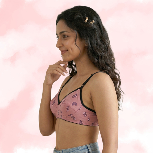 Cotton-Rich Non-Padded Full Coverage Everyday Bra for Women