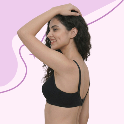 Cotton-Rich Non-Padded Full Coverage Everyday Bra for Women