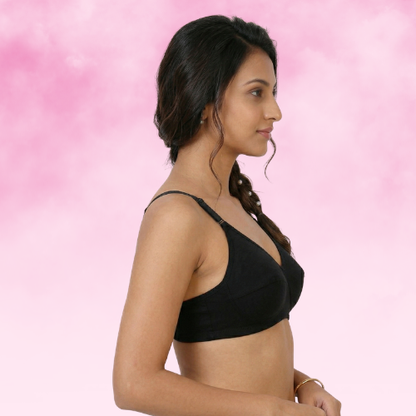 Cotton-Rich Non-Padded Full Coverage Everyday Bra for Women