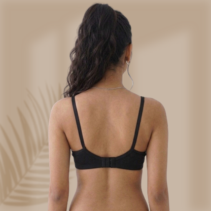 Cotton-Rich Non-Padded Full Coverage Fancy Bra for Women