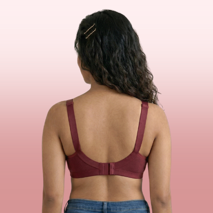 Cotton-Rich Non-Padded Full Coverage Everyday Bra for Women