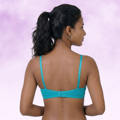 Cotton-Rich Non-Padded Full Coverage Everyday Bra for Women