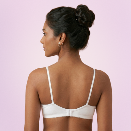 Cotton-Rich Non-Padded Full Coverage Everyday Bra for Women