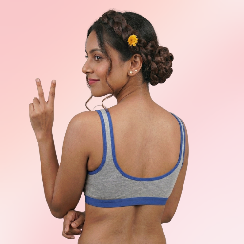 Cotton-Rich Full Coverage Sports Bra For Women