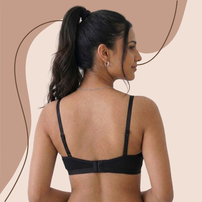 Cotton-Rich Non-Padded Full Coverage Everyday Bra for Women