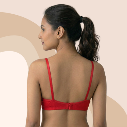 Cotton-Rich Non-Padded Full Coverage Everyday Bra for Women
