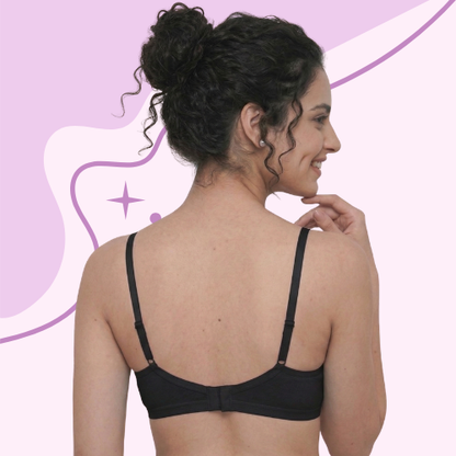 Cotton-Rich Non-Padded Full Coverage Everyday Bra for Women