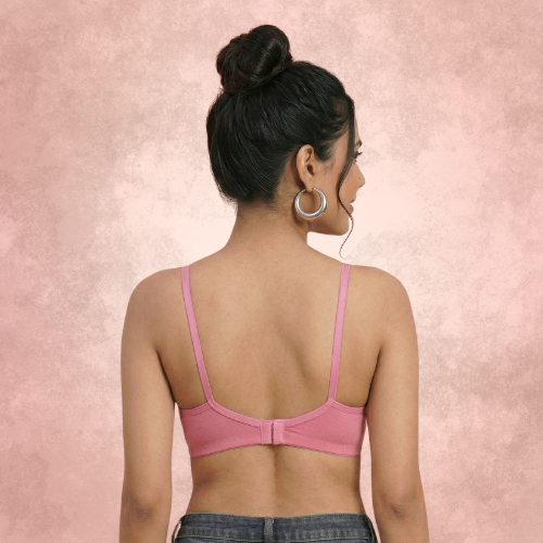 Cotton Rich Non-Padded Full Coverage Everyday Bra for Women