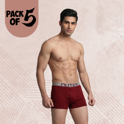 Cotton-Rich Mini Trunk For Men (Pack Of 5)