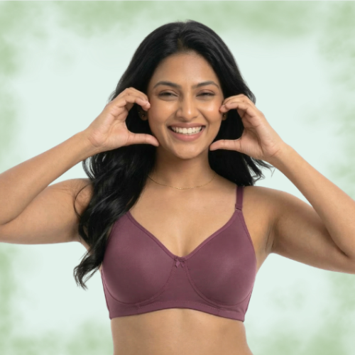 Premium Lycra Solid Full Coverage T-Shirt Bra for Women
