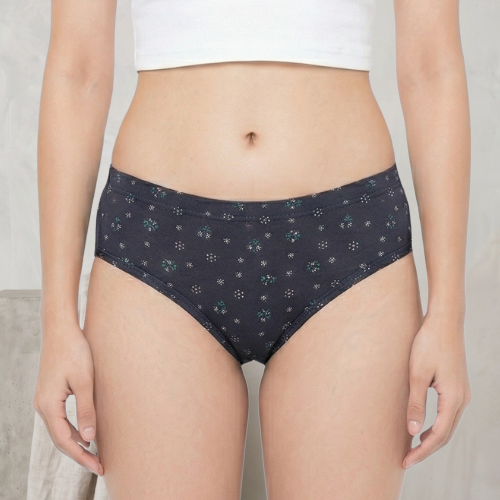 Cotton-Rich Low-Waist Printed Hipster Panty For Women