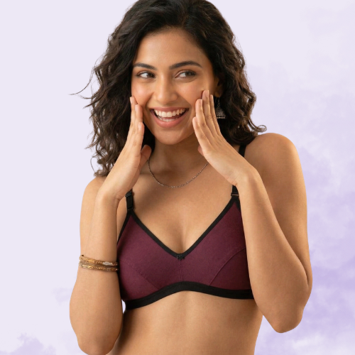 Cotton-Rich Non-Padded Full Coverage Everyday Bra for Women